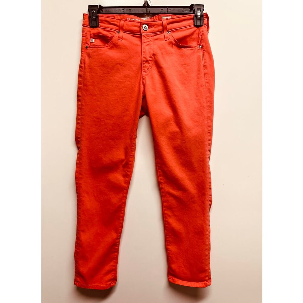 AG Adriano Goldschmied Women's The Prima Crop Cigarette Crop Pants Size 27R